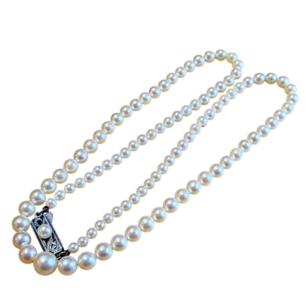 【極美品】MIKIMOTO ミキモト ベビーパール ネックレス グラデーション MIKIMOTO - 美品 ミキモト ベビー パール ネックレス 98珠