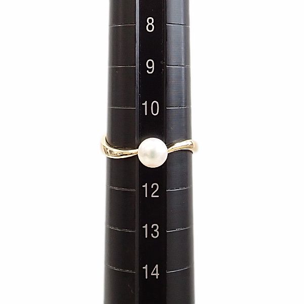 タサキ 田崎真珠 アコヤ真珠 リング K18イエローゴールド TASAKI  