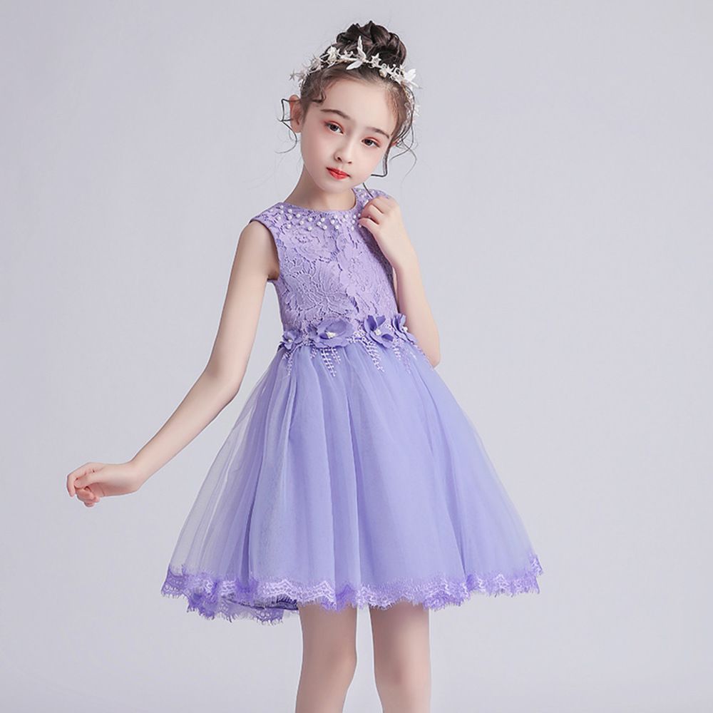 パープル  140CM  ドレス 子供 ワンピース 女の子 かわいい ksd2823 ドレス 子供 肩出し フォーマルドレス ワンピース 女の子 キッズ 子供ドレス ピアノ 発表会 結婚式 お呼ばれ ノースリーブ レ