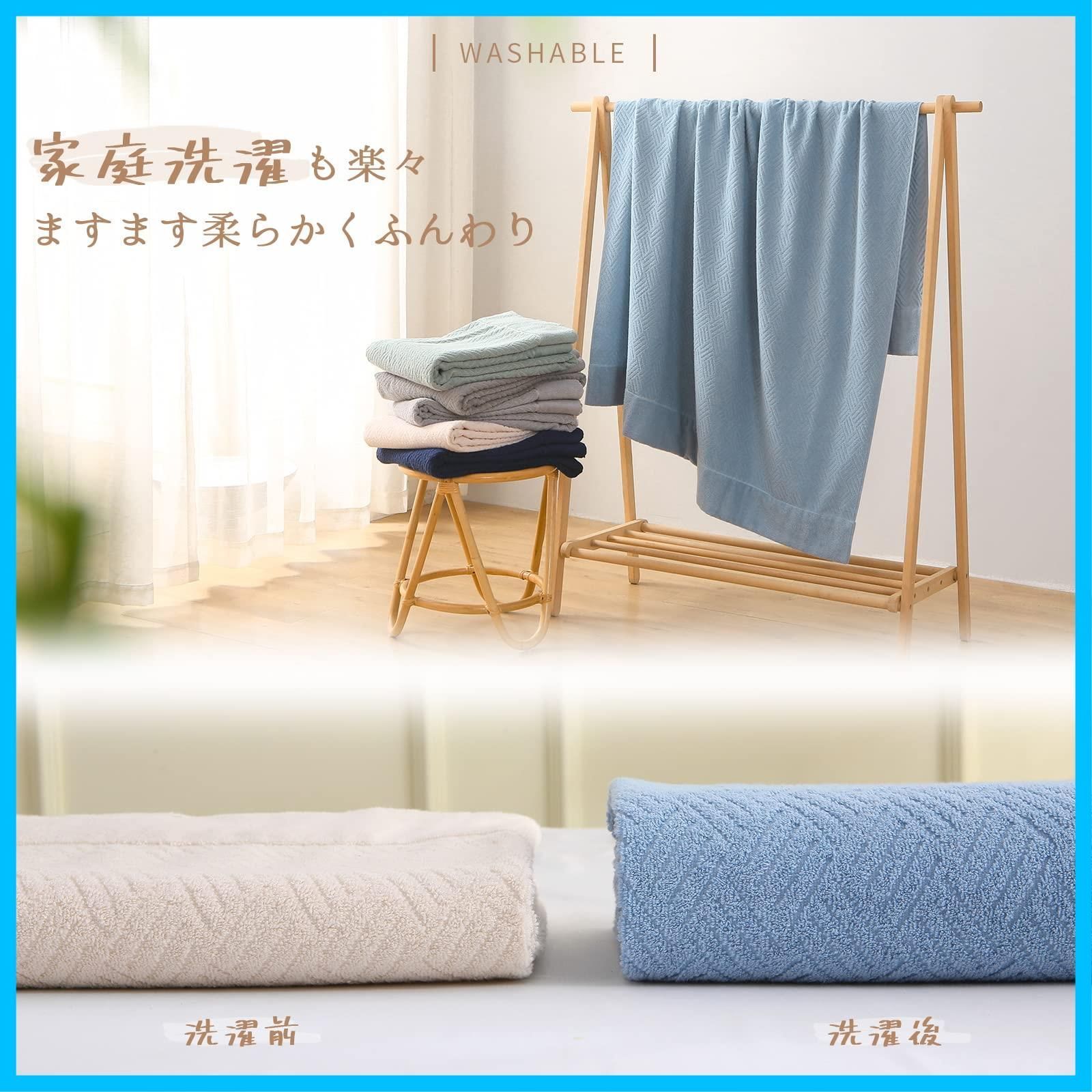 【数量限定】洗える 抗菌防臭 吸湿速乾 オールシーズン快適 ふんわり 柔らかい 140cmx200cm 綿100％ グレージュ ブランケット 夏用 「SE シングル タオルケット Softexly」 SE