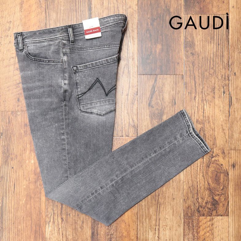 GAUDI/34インチ/デニムパンツ ストレッチ 伸縮◎ ウォッシュ加工 テーパード ジーンズ ロック ストリート 新品/グレー/ja377/ -  メルカリ