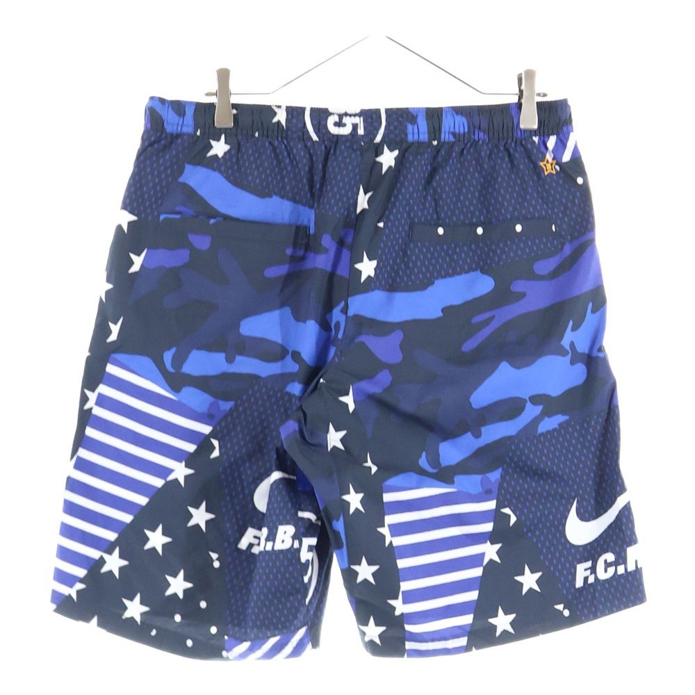 NIKE ナイキ × FCRB WOVEN SHORTS ウーブンプラクティスショーツ ハーフパンツ ブルー 823122-450
