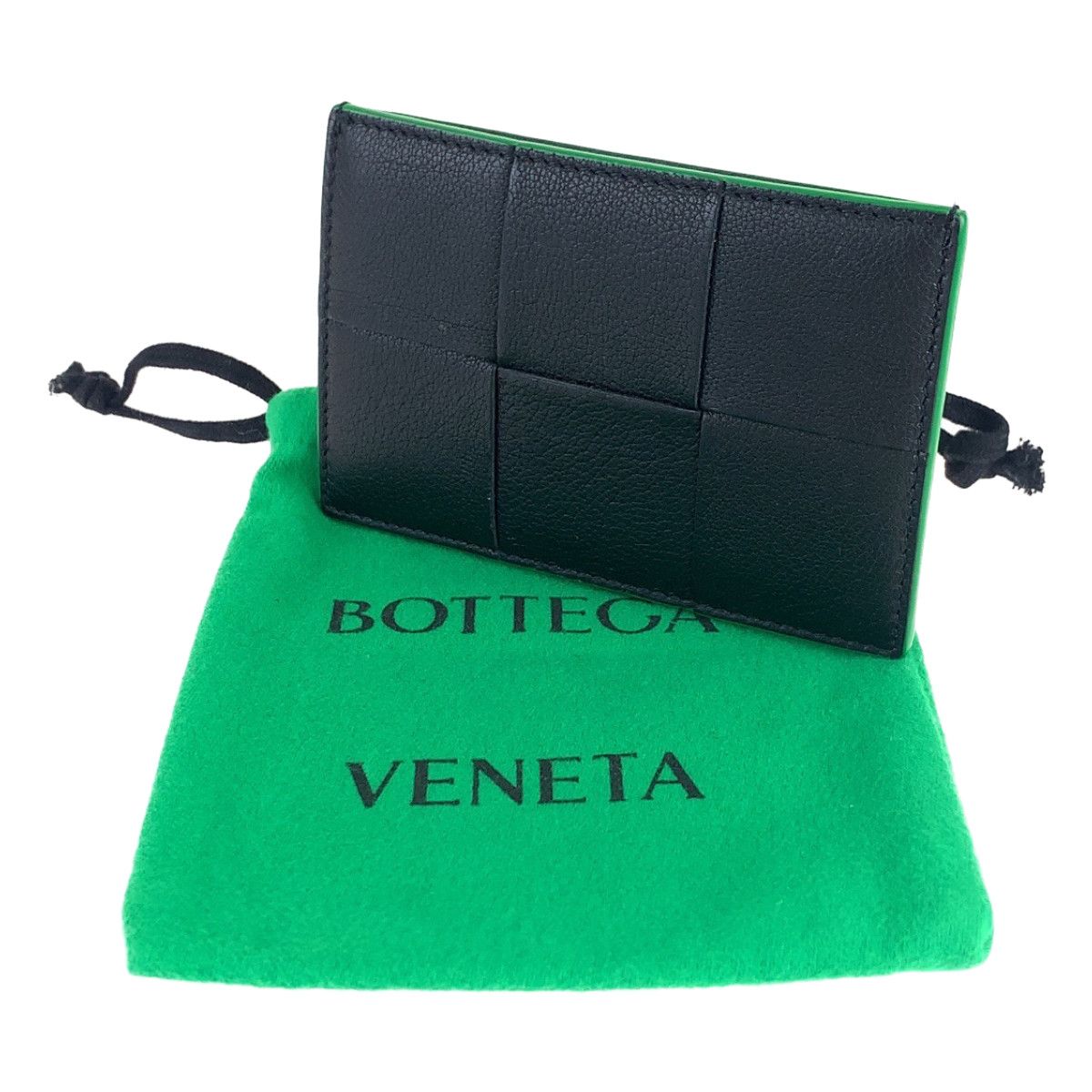 美品 BOTTEGAVENETA ボッテガヴェネタ イントレチャート ブラック 黒