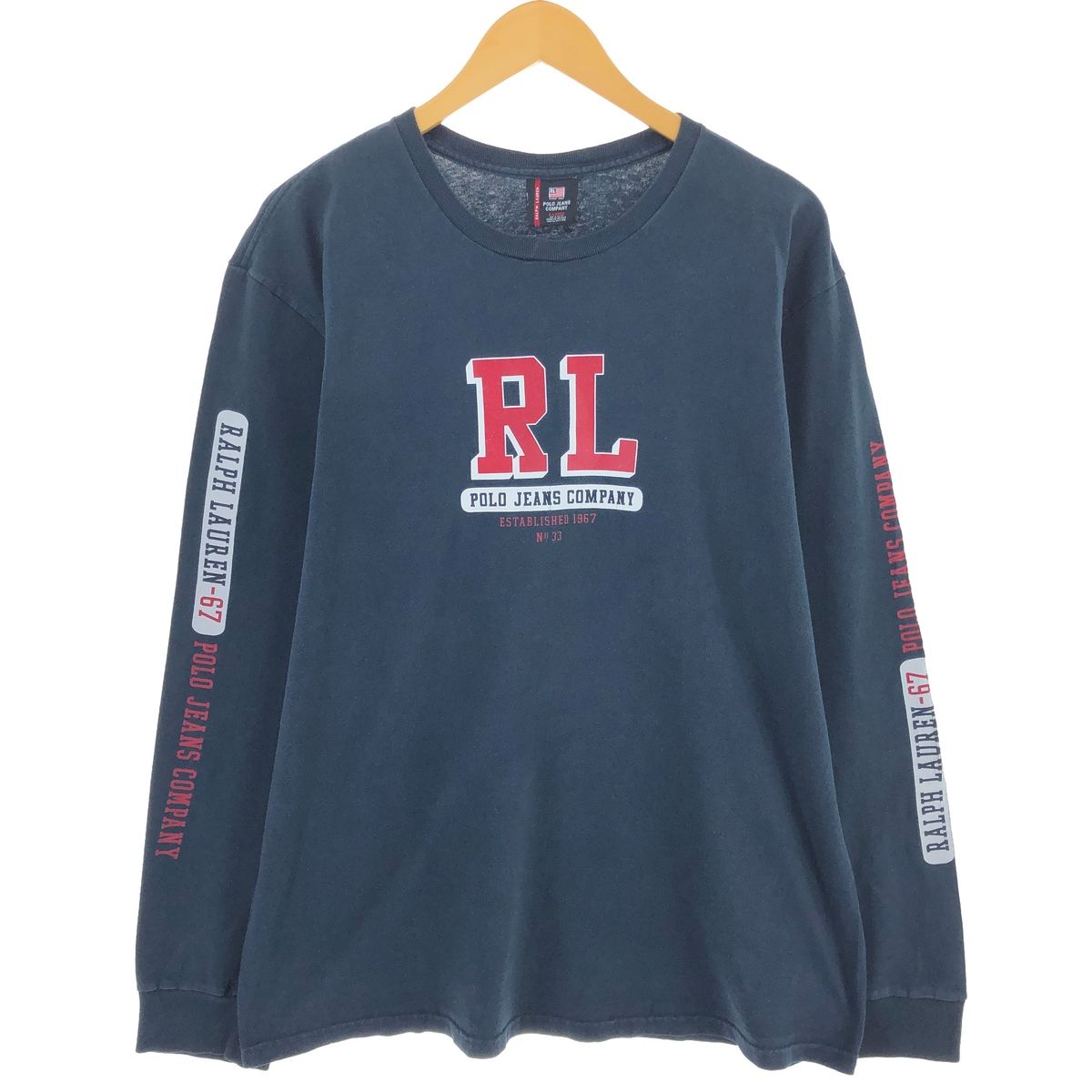 古着 ラルフローレン Ralph Lauren POLO JEANS COMPANY ロングTシャツ ロンT メンズXL相当/eaa490641