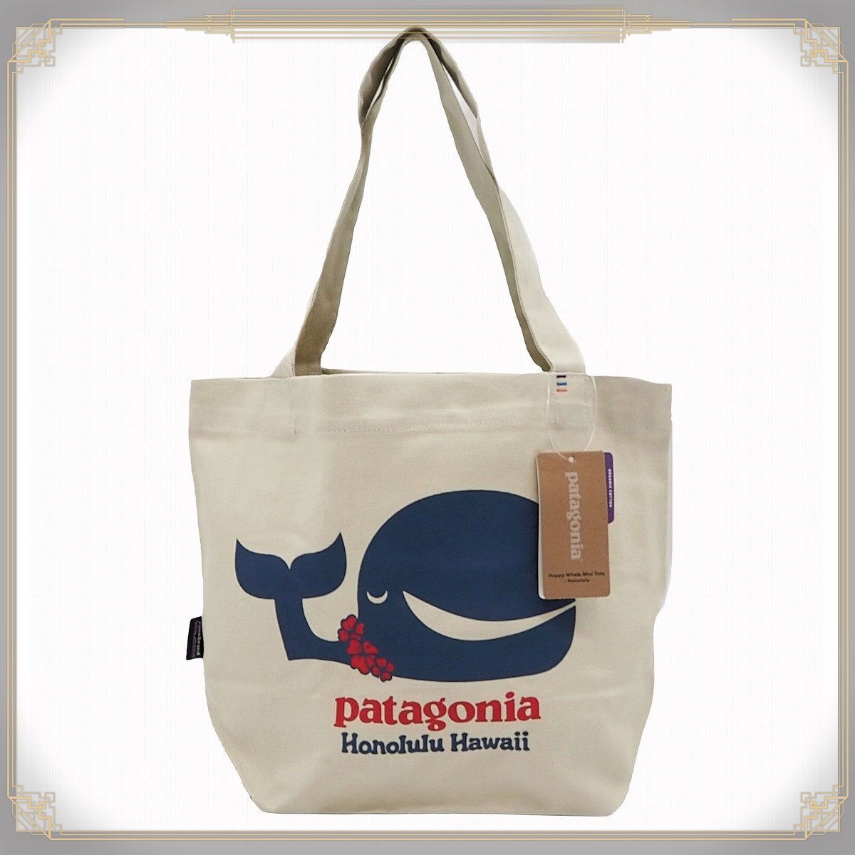 N 新品/未使用品】patagonia パタゴニア pataloha パタロハ Happy Whale Mini Tote Honolulu バッグ  ミニトートバッグ アイボリー ホエール オーガニックコットン 59394 BLST SP20 ハワイ限定品 - メルカリ