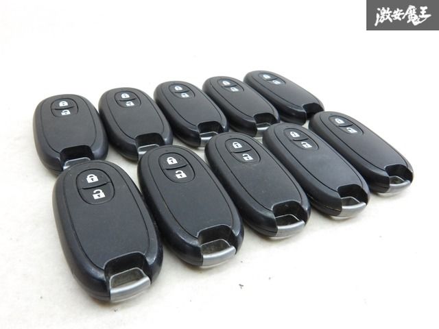 【保証付!!】 純正 スズキ HE22 ラパン キーレス リモコンキー ２ボタン10個セット  実働車外し 在庫有 カギ 鍵 キー 即納 棚1-4-5-D
