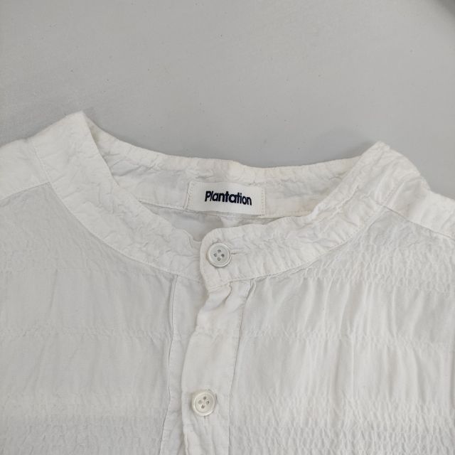 Plantation デザインブラウス プランテーション シャツ ホワイト Plantation プランテーション/WOMEN'S Tops/シャツ/ブラウス| A