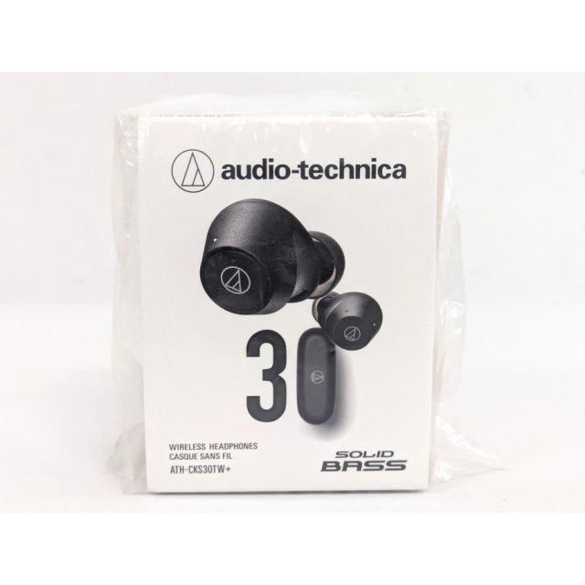 未開封品 audio-technica ATH-CKS30TW BK ワイヤレスイヤホン ノイズキャンセリング ブラック オーディオテクニカ U30056