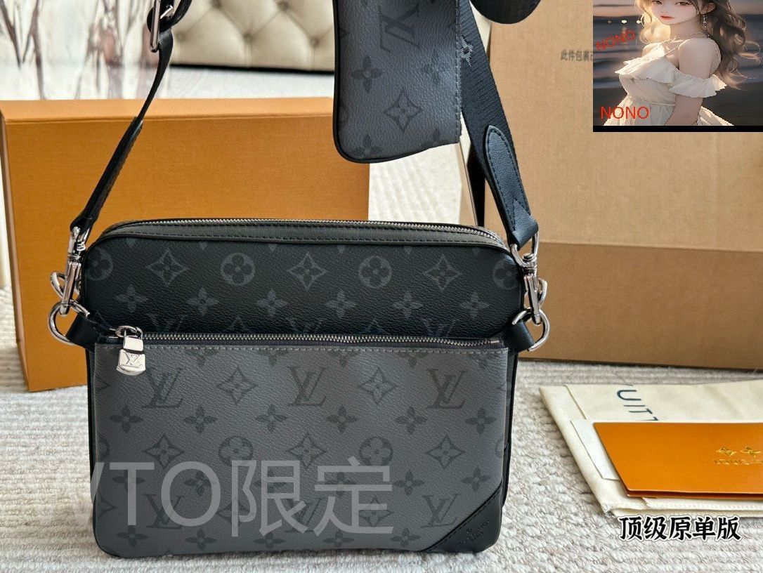 国内発☆【LOUIS VUITTON】メッセンジャートリオバッグ トリオ・メッセンジャー モノグラム・シャドウ｜ルイ・ヴィトン