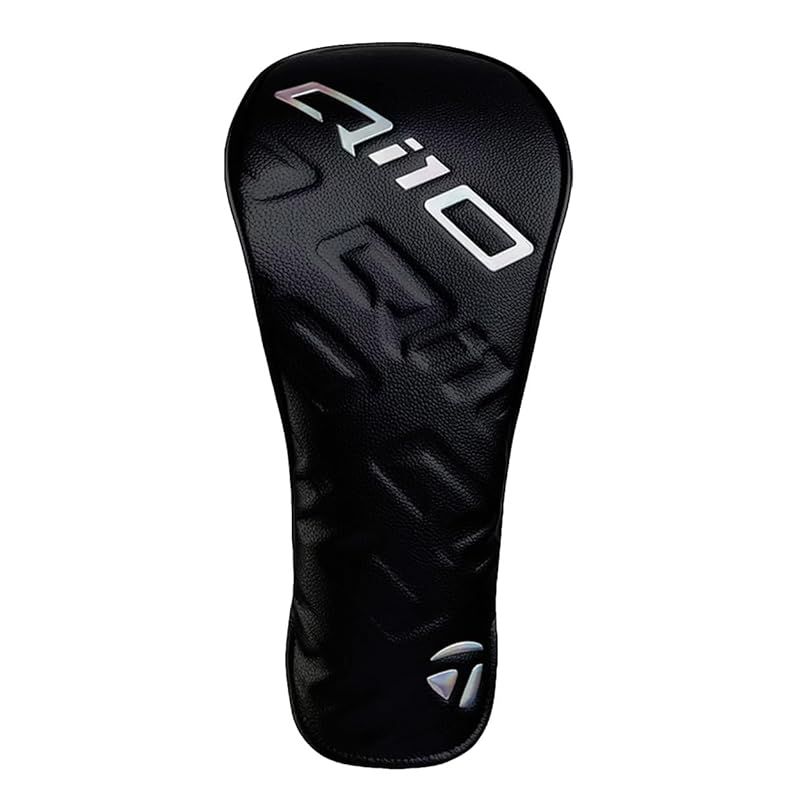 TaylorMade ゴルフQiデザイナー ドライバーヘッドカバー ウッドクラブヘッドカバー Qi10 20 ブラック 0