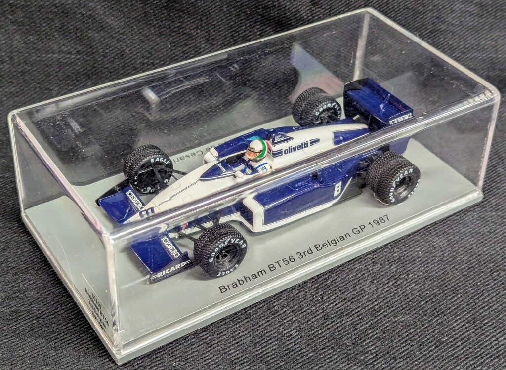 MINIMAX 1|43 Spark model Brabham BT56 No.8 3rd Belgian GP 1987 Andrea de Cesaris S7107