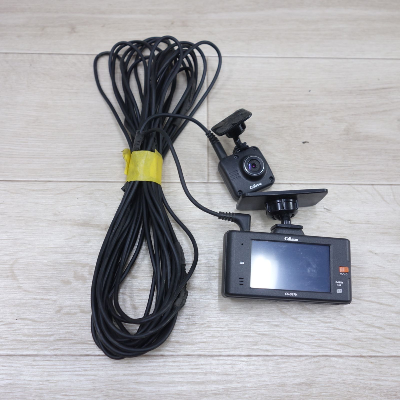 送料無料 付属品付き◆CELLSTAR セルスター 前後 2カメラ 2.4インチ ドライブレコーダー CS-32FH CS-CM04 タッチパネル IMX323 搭載 ドラレコ◆