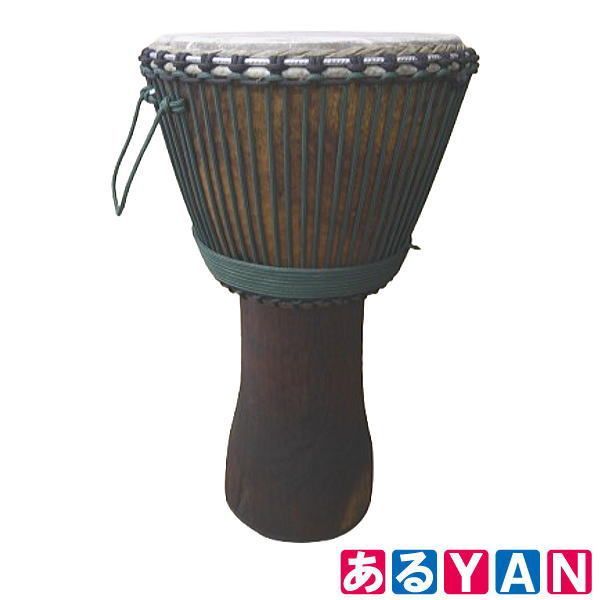 YAN ジャンベ 打楽器 民族楽器 木目 天面直径約35cm×高さ約61cm