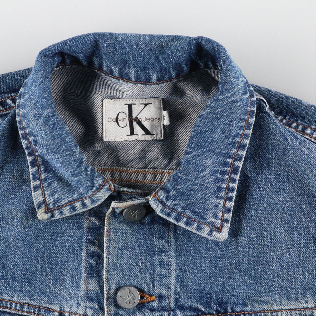 古着 90年代 カルバンクライン Calvin klein JEANS デニムジャケット G 