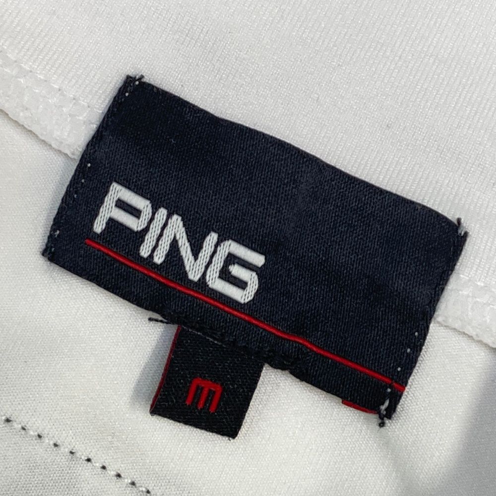 ping ピン tシャツ プラクティスシャツ ウェア Mサイズ ホワイト 新品 プリンスTシャツ 吸汗速乾、UPF50+ ライトスムース素材 MA5001