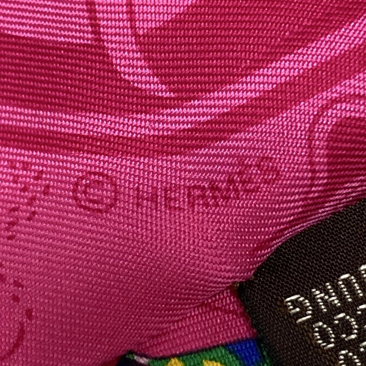 HERMES エルメス スカーフ ツイリー ピンク×イエロー×マルチ リボンスカーフ Ex-Libris Les Parisiennes エクスリブリス