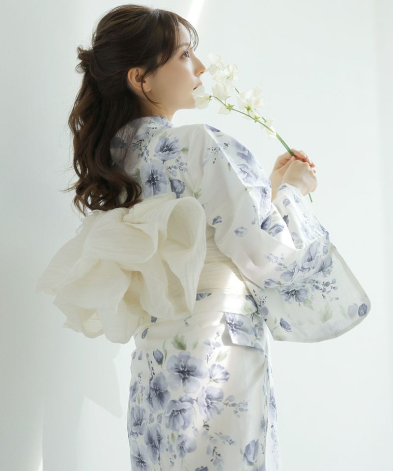水彩の雪月花(涼)】Dita ディータ 浴衣 5点セット レディース