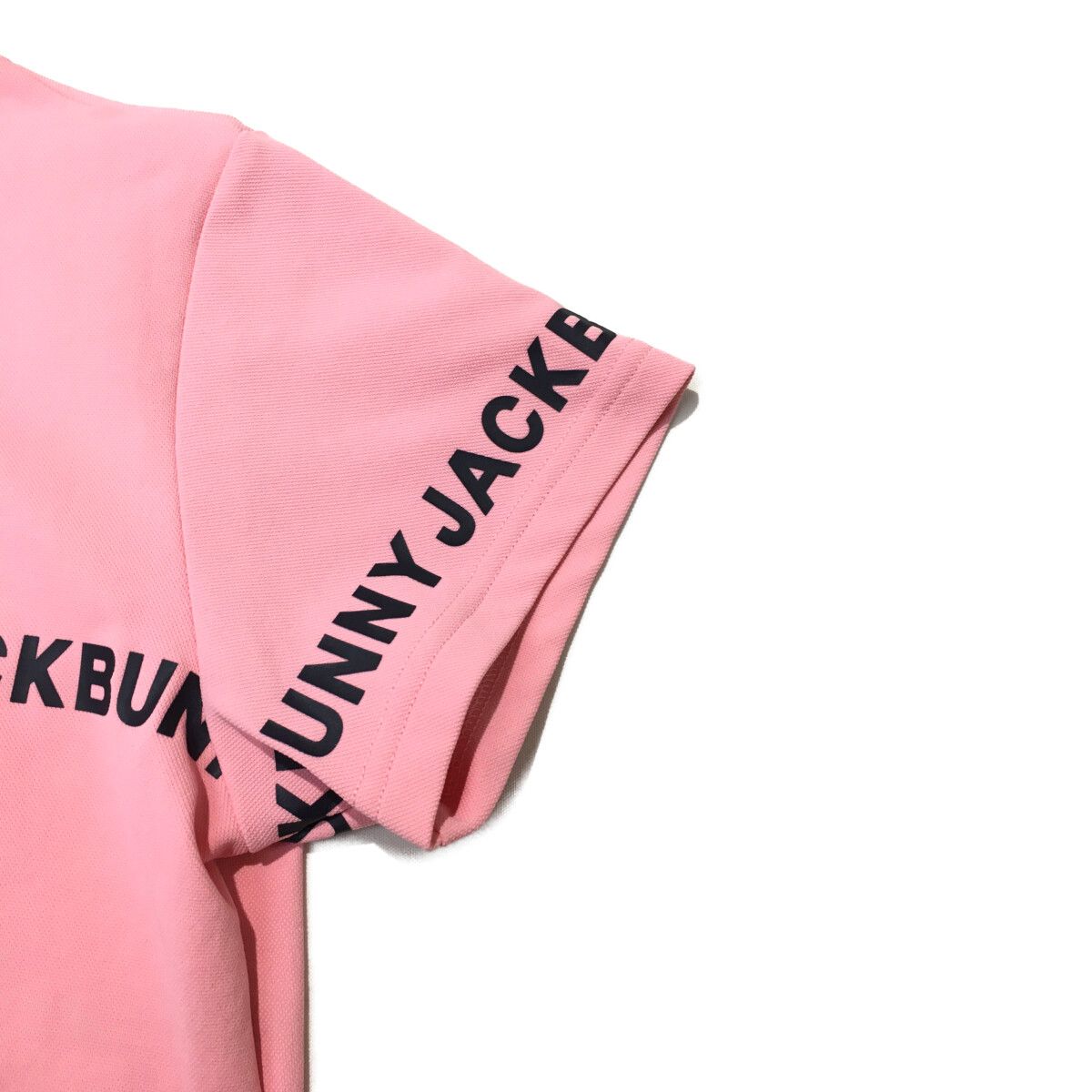 JACK BUNNY!! - coco 中古 ジャックバニー Jack Bunny!! レディース 半袖ポロシャツ 2(L) ピンク 鹿の子 セール・アウトレット】鹿の子 半袖ポロシャツ レディス(半袖