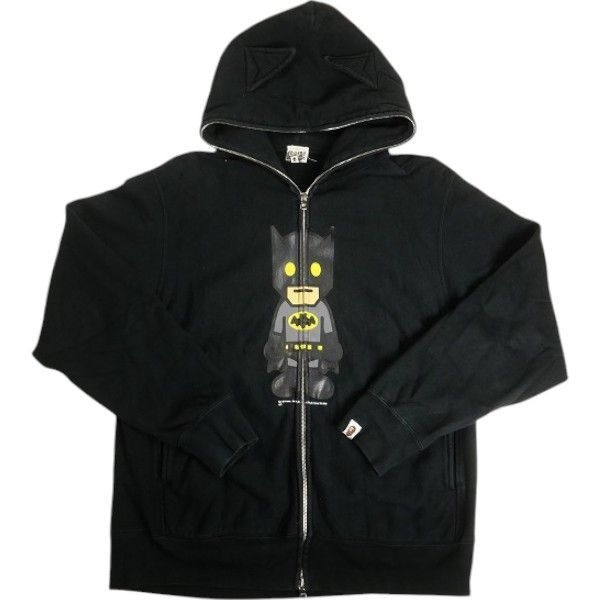 Size【M】 A BATHING APE ア ベイシング エイプ ×DC Comics Batman full zip hoodie Black  パーカー 黒 【中古品-良い】 20810496 - メルカリ