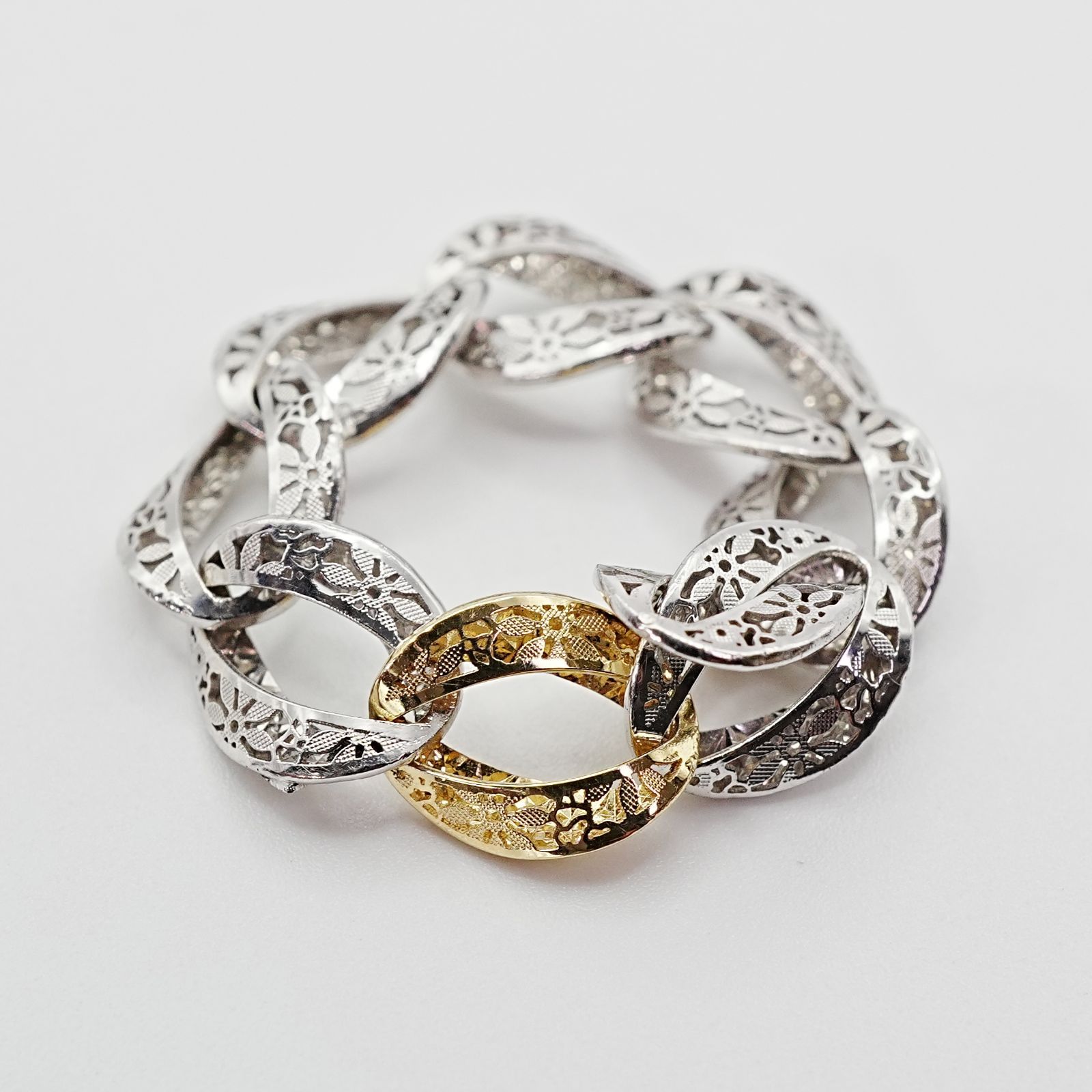 GSTV フィリグラーナ グルメッタリング シルバー×K18/25-1639S