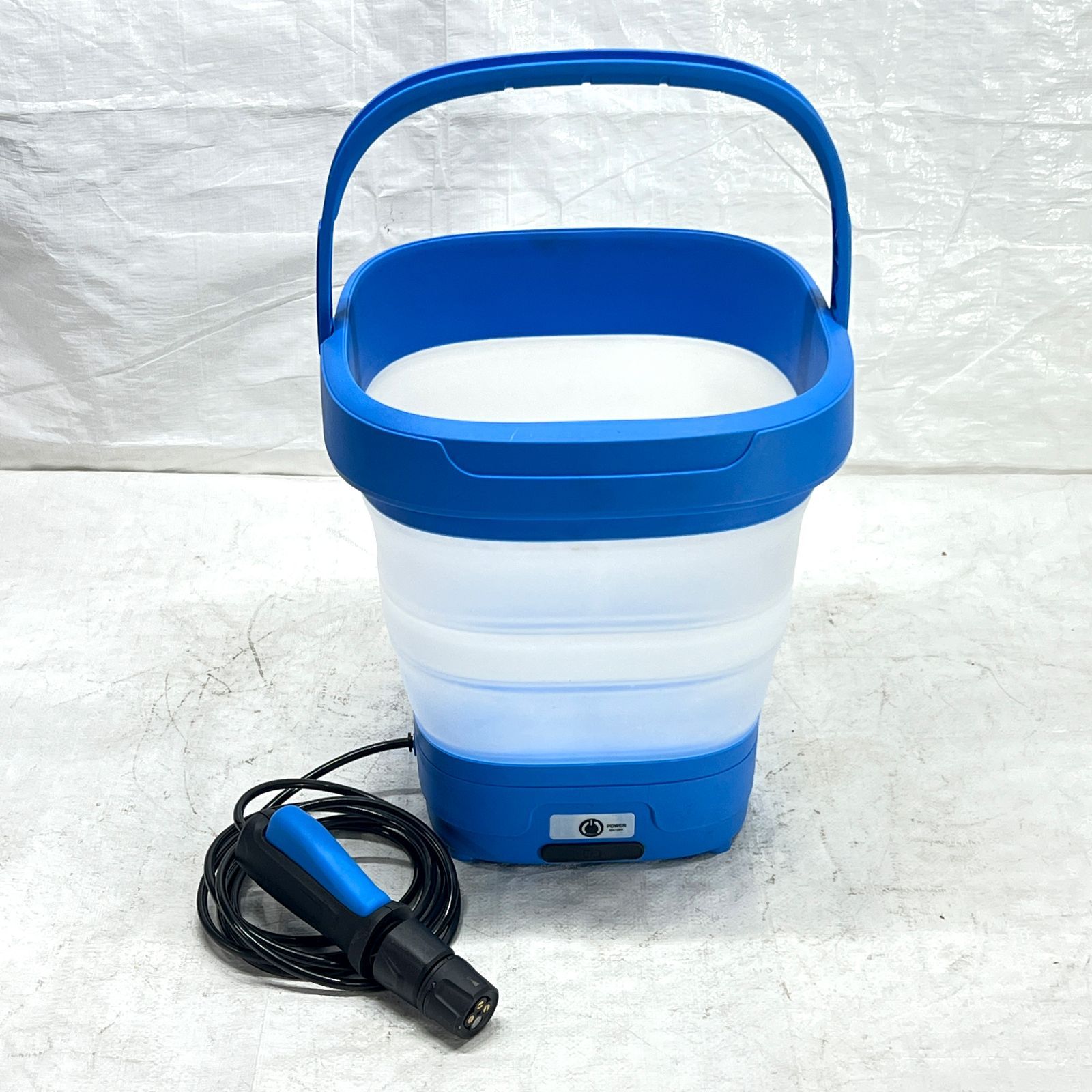 コンパクト 洗浄機 バケツ コードレス 充電式 マルチクリーナー 12L USB 充電 折りたたみ式 4種類噴射パターン バケツ型 付き QCCM0002E WWW_KANDAIZUMI_COM