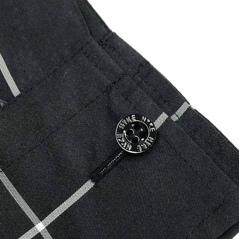 HYKE / ハイク | 2022SS | PLAID GATHERED SHIR / バンドカラー