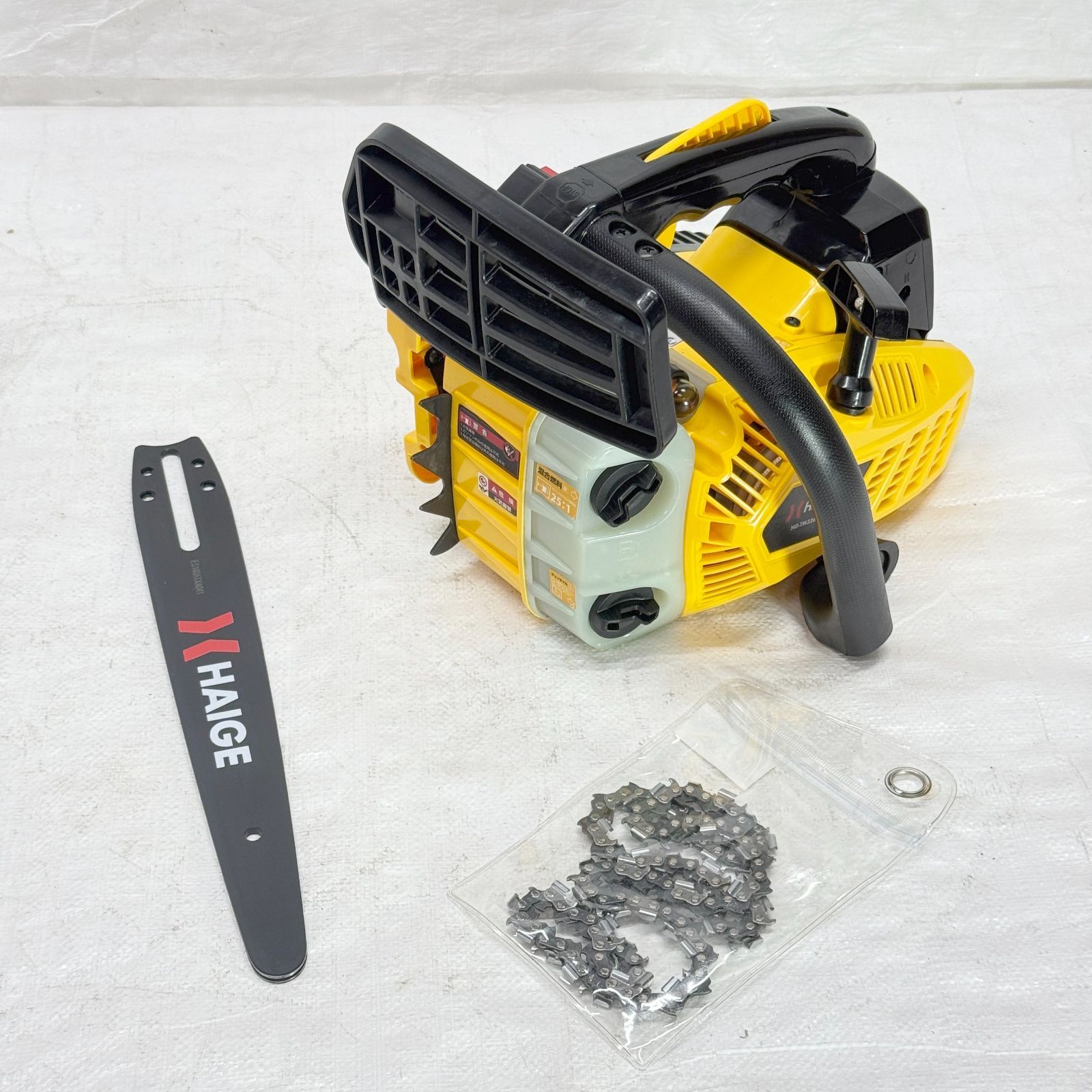 竹切り デモ機 10インチ エンジン式チェーンソー 25cc 軽量 HG-TM32600A 855