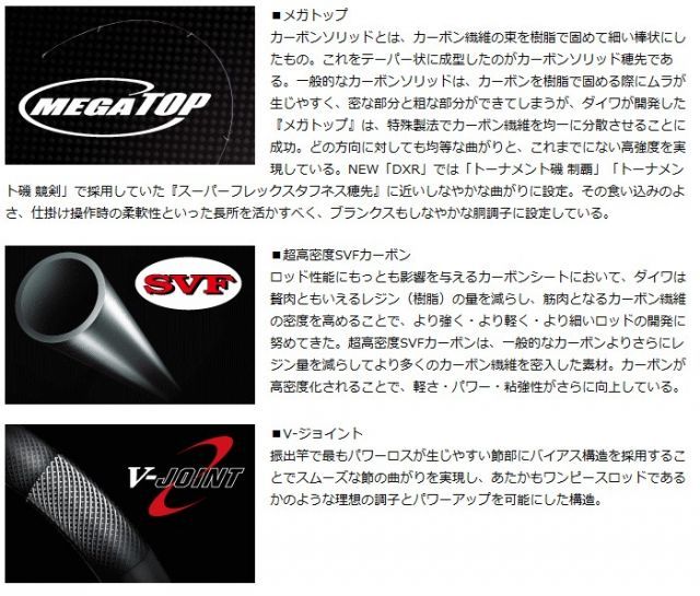 ダイワ DXR メガチューン 1.65-50　DAIWA　磯竿 ダイワ DXR メガチューン 1.65-50 DAIWA 磯竿