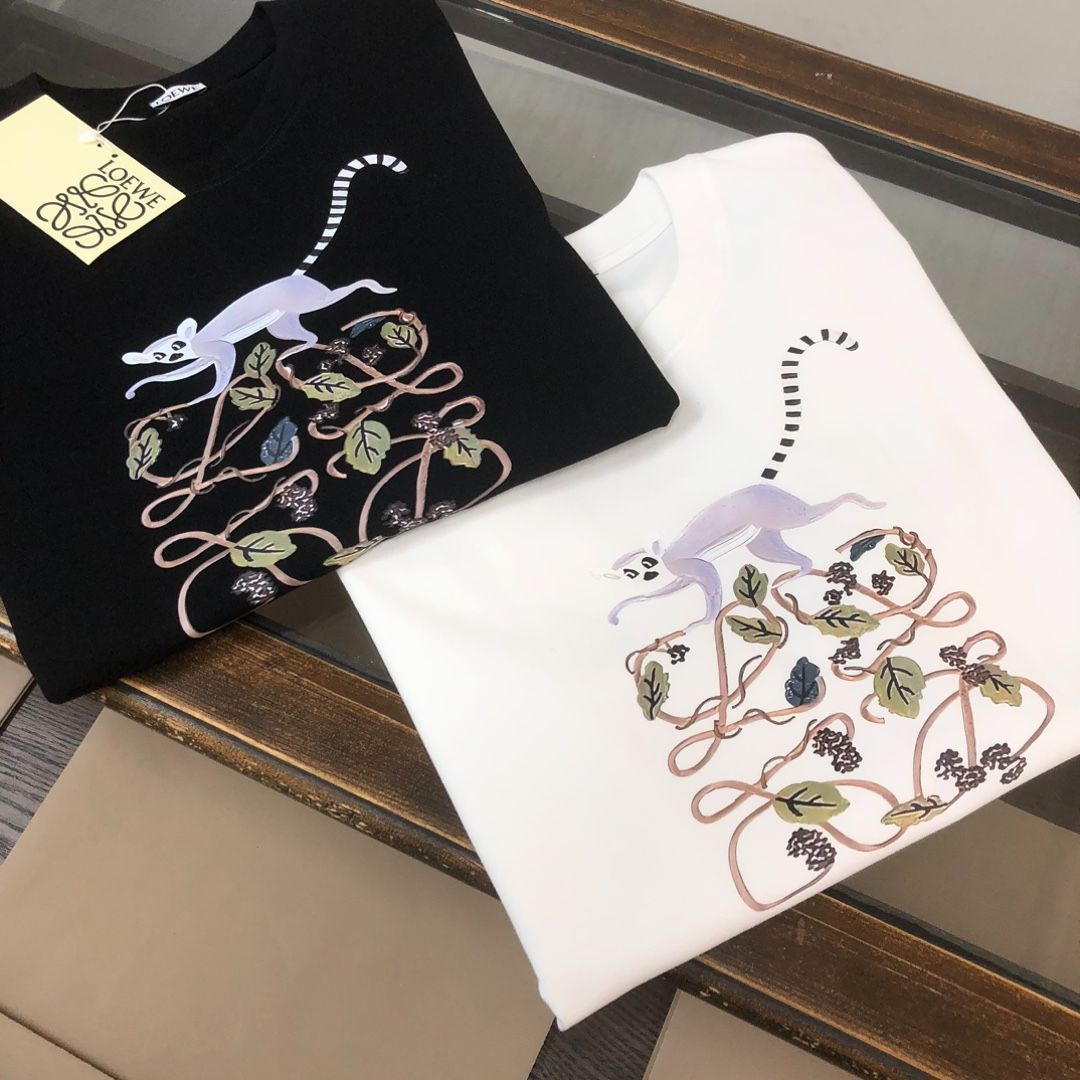 まとう芸術【LOEWE】プリントシルクシャツ シャツ（シルク） マルチカラー - LOEWE