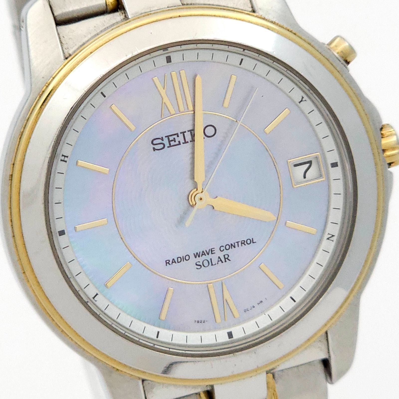 SEIKO セイコー 7B22-0BK0 ソーラー電波 動作品 シェル - メルカリ