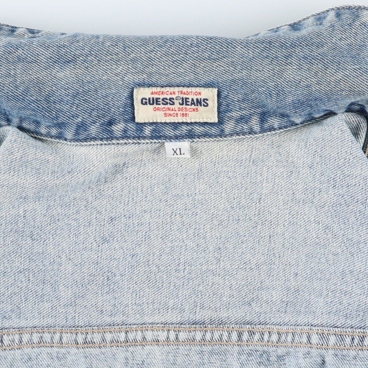【USA製】  jeans デニムジャケット Gジャン 古着 90年代 ゲス Guess JEANS デニムジャケット Gジャン USA製
