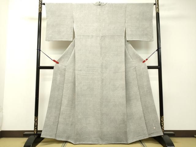 平和屋着物○江戸小紋 作家物 鮫小紋柄 鬼しぼ縮緬 正絹 逸品