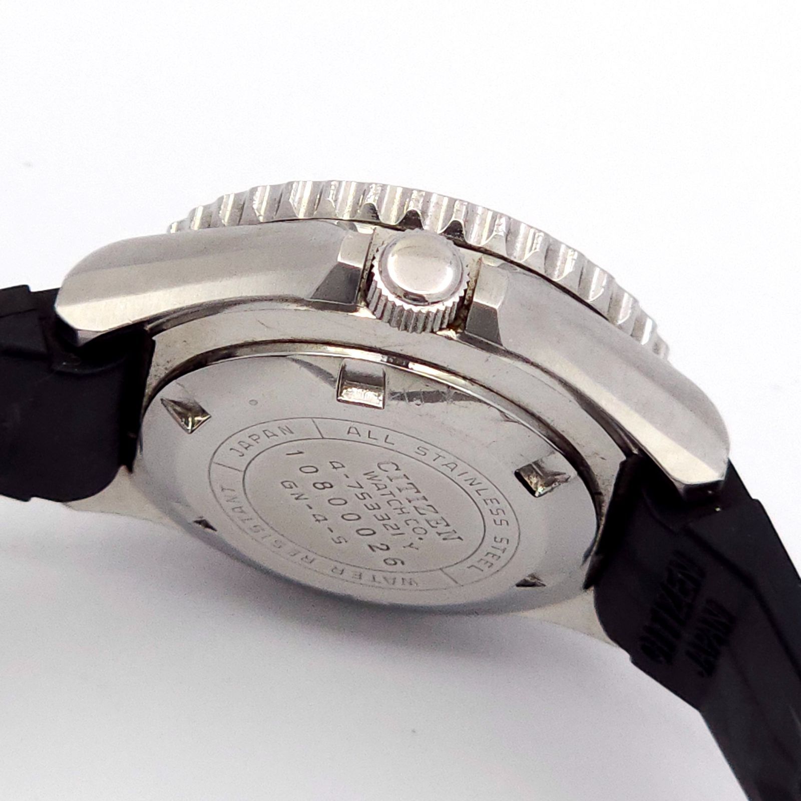 CITIZEN シチズン クリストロン ダイバー 4-753321 QZ 動作品 黄色