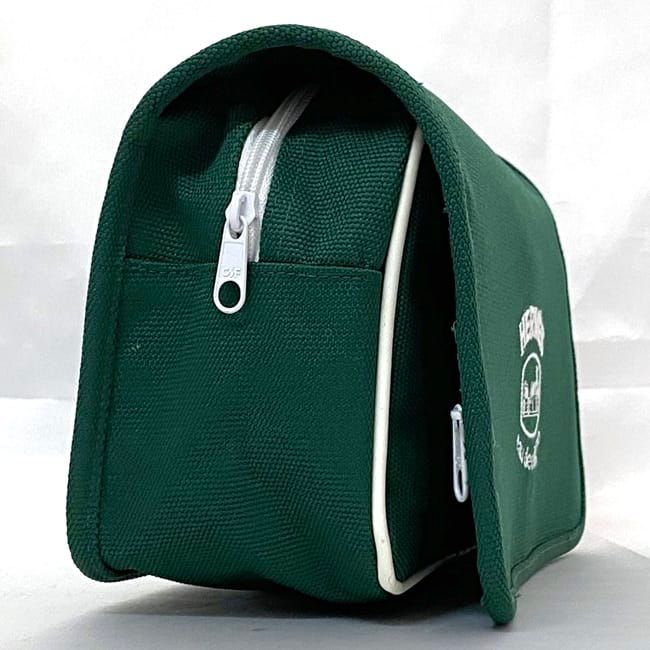 B5604 HERMES eau de cologne グリーン ポーチ エルメス ポーチ グリーン eau de cologne 小物入れ キャンバス - メルカリ