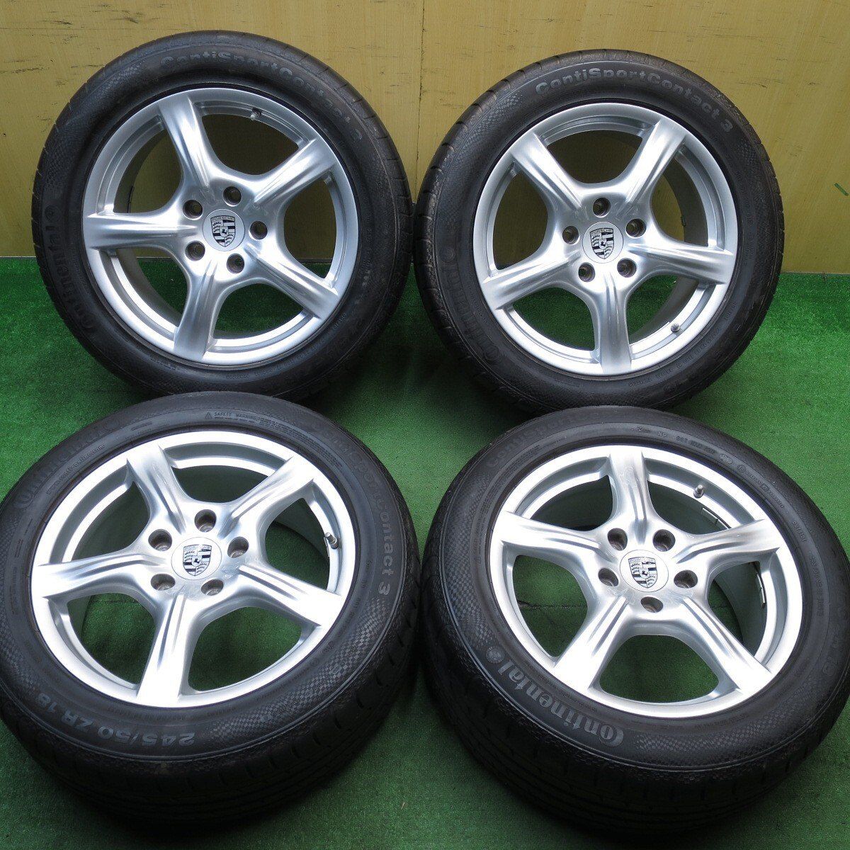 キレイ ポルシェ パナメーラ 970 純正 245|50R18 275|45R18 コンチネンタル 18インチ PCD130|5H 5040203KKノ