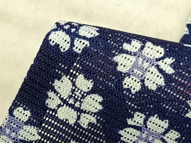 平和屋着物□上質な小紋 扇面花文 金彩 正絹 逸品 AAAY7557cs 平和屋