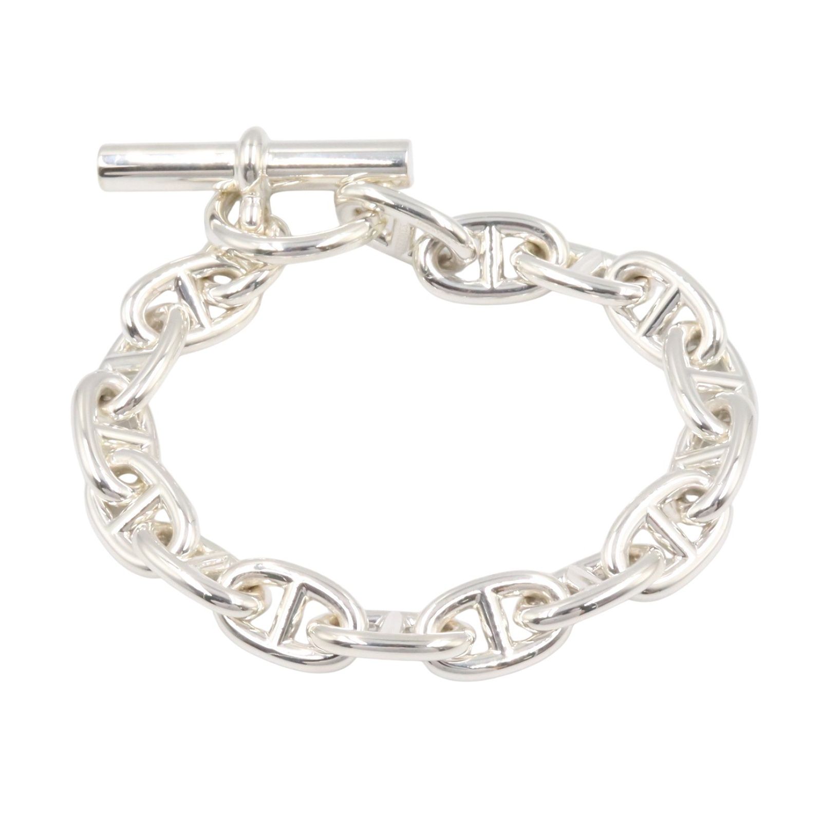 エルメス HERMES ブレスレット シェーヌダンクル MM 16コマ ブレスレット 腕回り17.5㎝ シルバー925 シェーヌダンクル MM 16コマ ブレスレット ユニセックス Used A