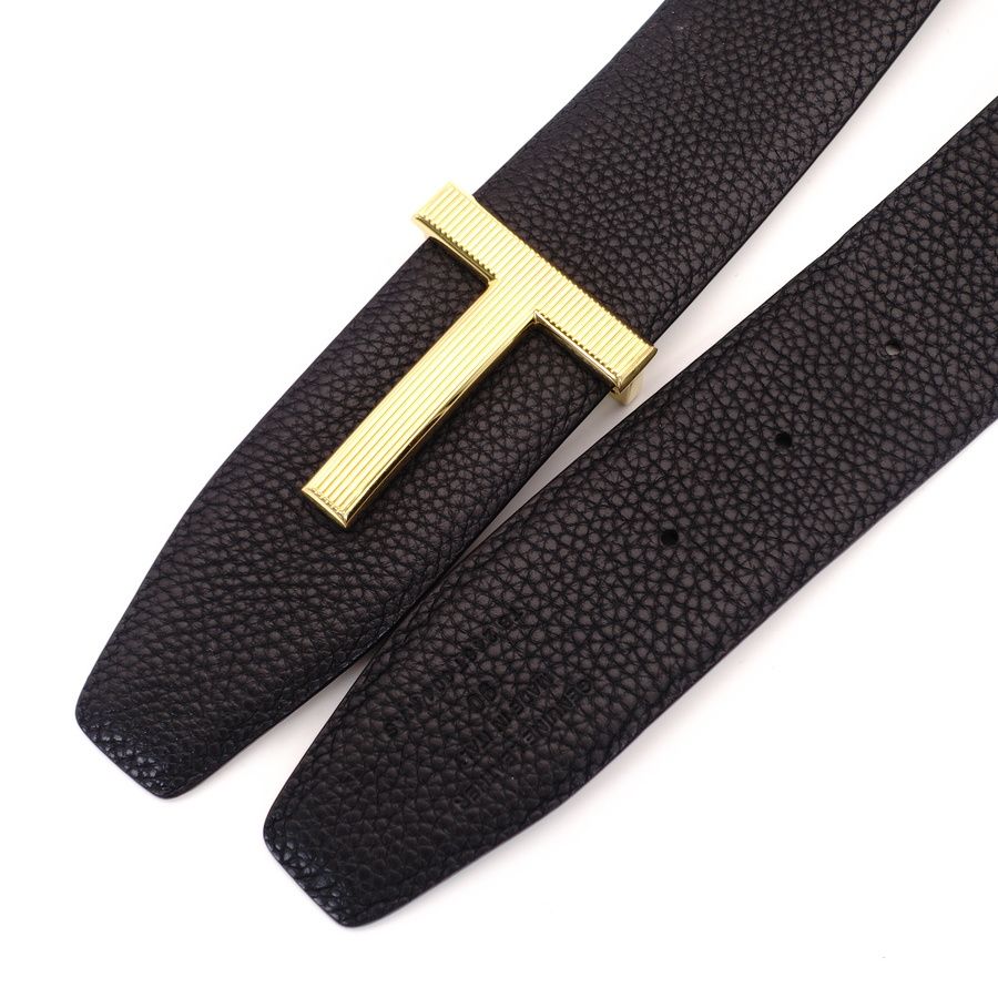 トムフォード TOM FORD ベルト レザー ロゴ ゴールド金具