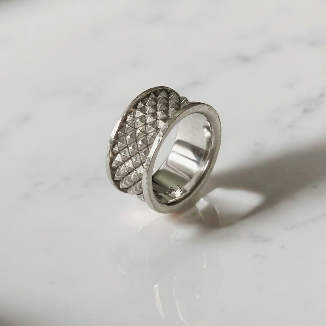 フリーアンソニーデザイン 指輪 リング 17号 プラチナコーティング シルバー