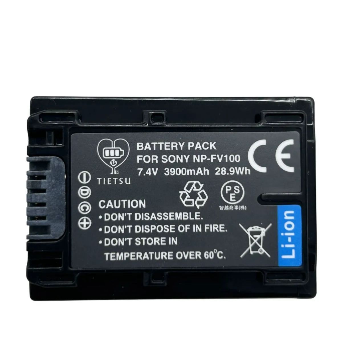 BC238→SONY NP-FV100 / HDR-CX210R / HDR-CX210S DCR-DVD202E / DCR