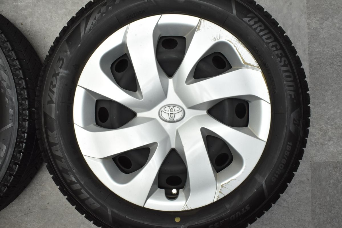 バリ溝】トヨタ シエンタ 純正 15in 5.5J +39 PCD100 ブリヂストン