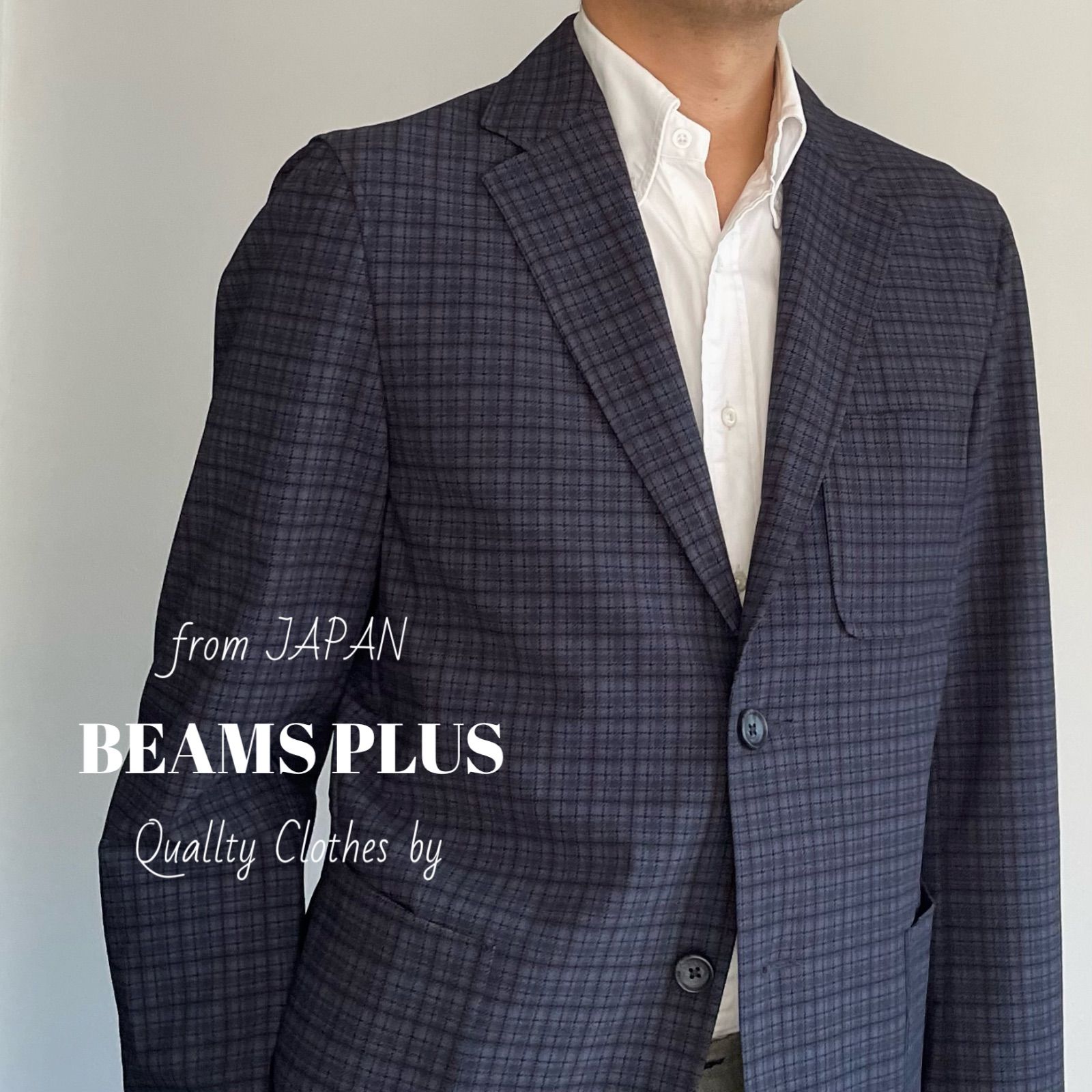BEAMS PLUS / チェックプリント コンフォート 3ボタン BEAMS PLUS / チェックプリント コンフォート 3ボタン