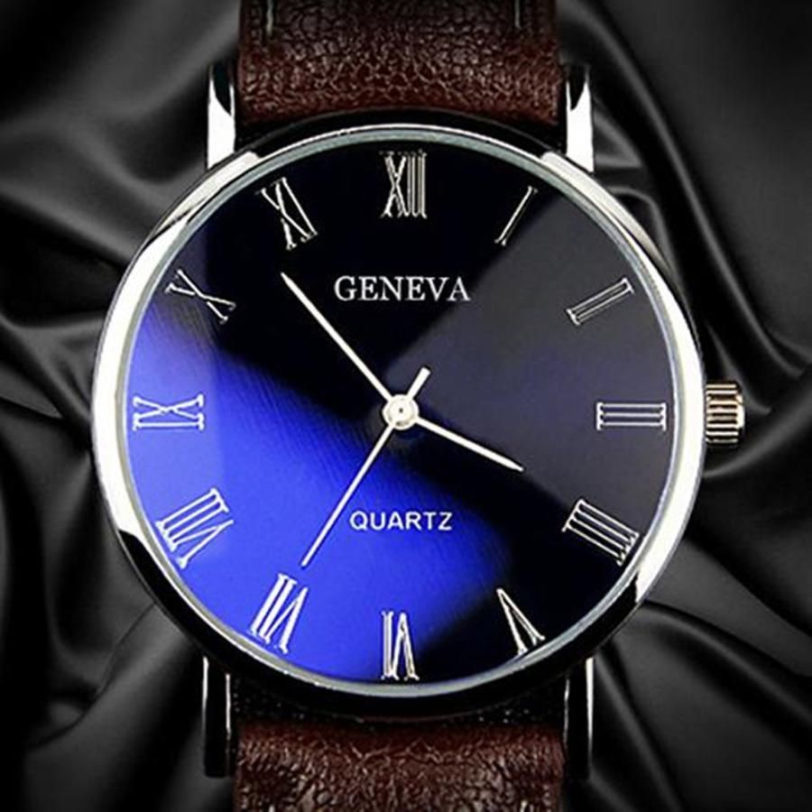 腕時計 時計 ビジネス腕時計 アナログ クォーツ時計 ユニセックス腕時計 メンズ レディース 4種類 GENEVA-A
