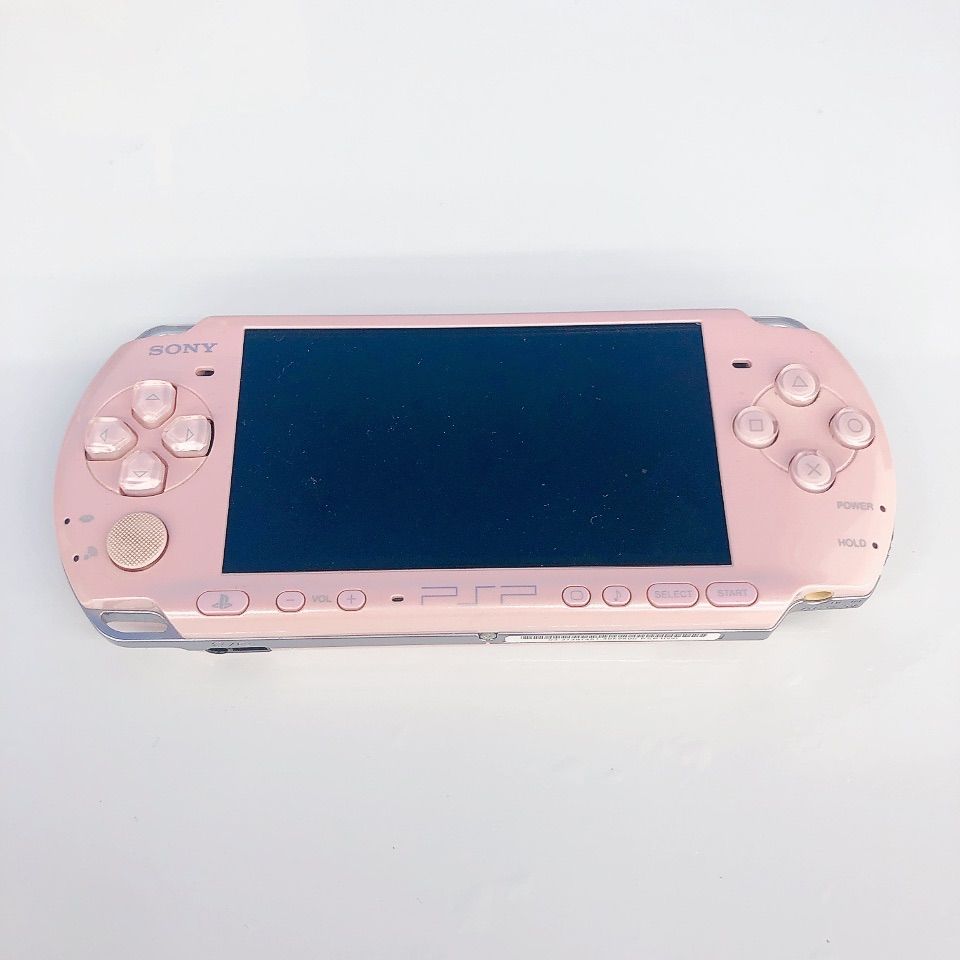 【動作確認済み】PSP-3000 本体(ブロッサムピンク)充電器付き SONY PSP 3000 本体 中古 付属品完備 ブロッサム・ピンク PSP
