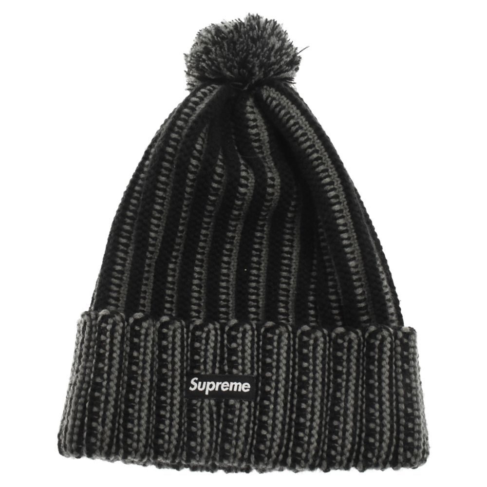 SUPREME (シュプリーム) 19AW Contrast Stripe Beanie コントラストストライプビーニー アクリル ニット帽 帽子 ブラック