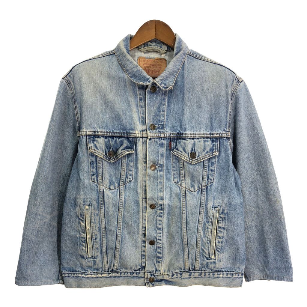 00年代 Levi's リーバイス 70503-04 デニムトラッカージャケット ブルー (メンズ XL) 中古 古着 S8082