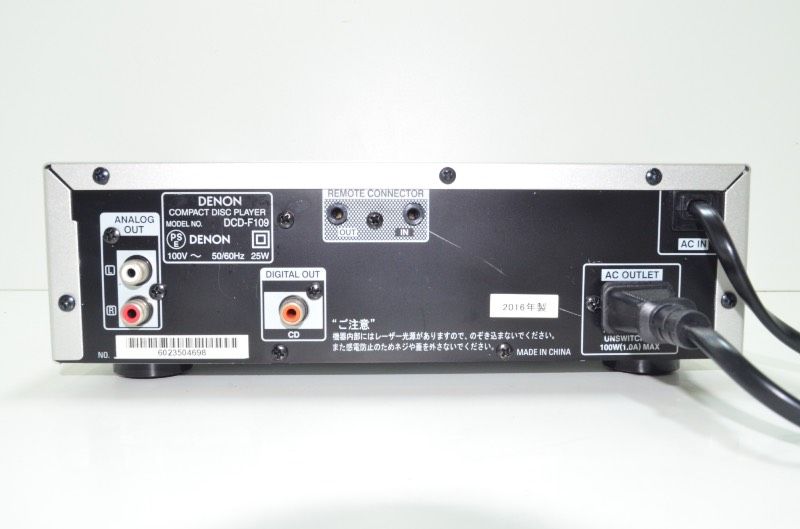  DENON デノン DCD F 109 CDプレーヤー シルバー MP 3 WMA対応 USB入力付き CD SACDプレーヤー プレーヤー