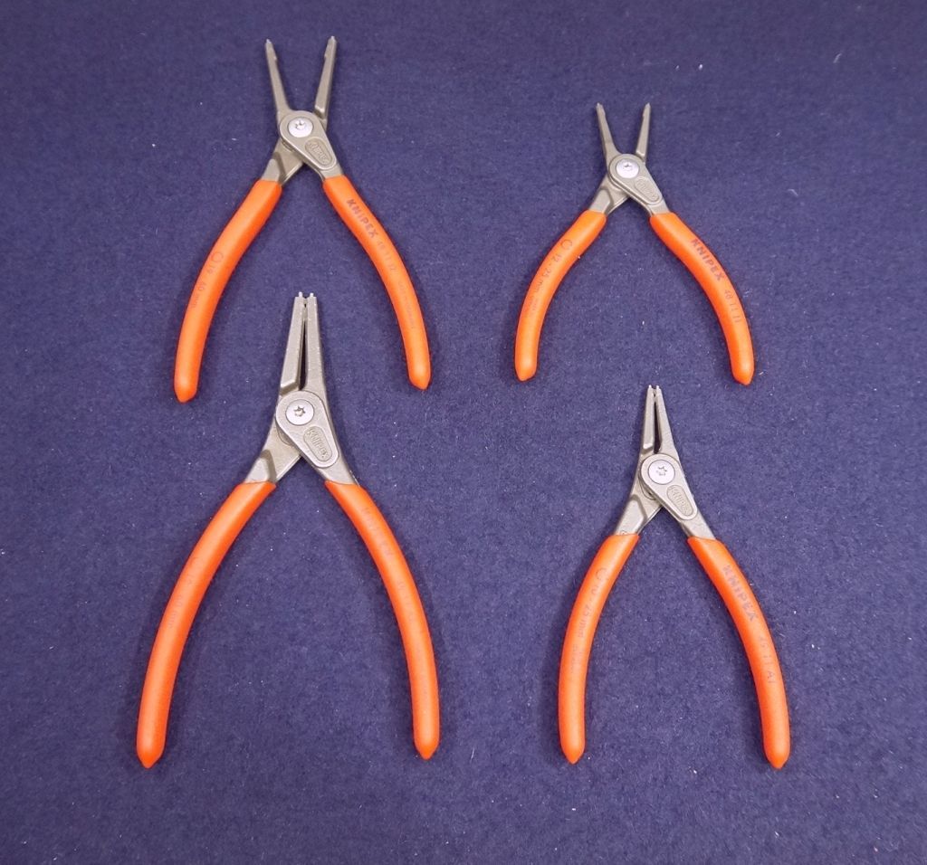 KNIPEX スナップリングプライヤー 00 19 57 4本セット