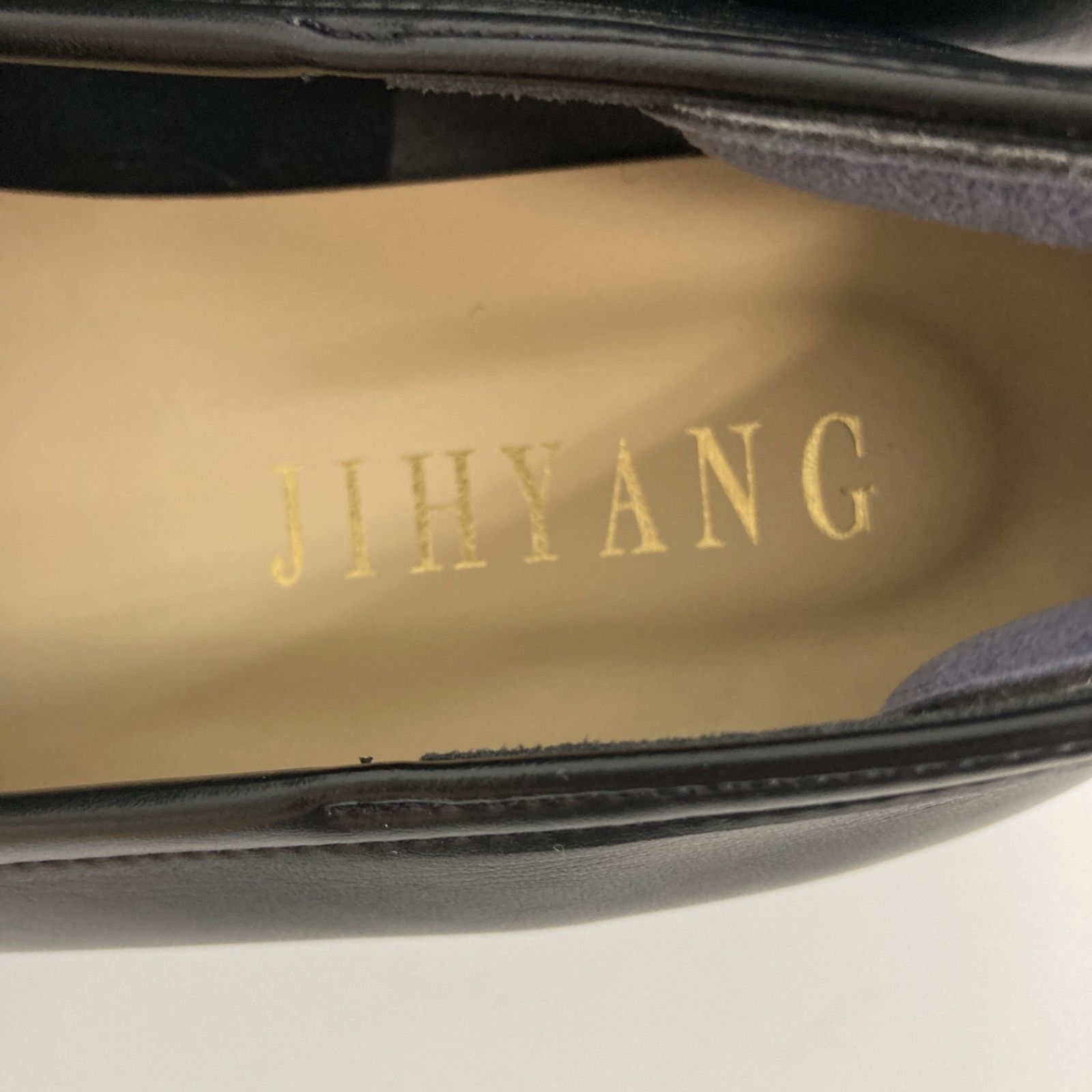 新品】JIHYANG チヒャン ローファー 厚底ヒール 日本製 ブラック 22.5 