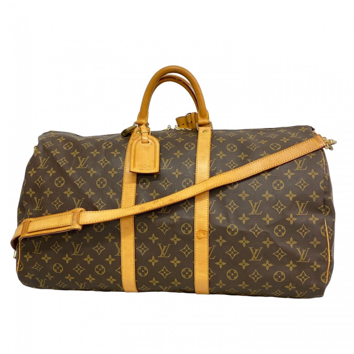 5mb2317-h ルイヴィトン ボストンバッグ モノグラム キーポルバンドリエール55 M41414 ブラウン メンズ レディース ユニセックス